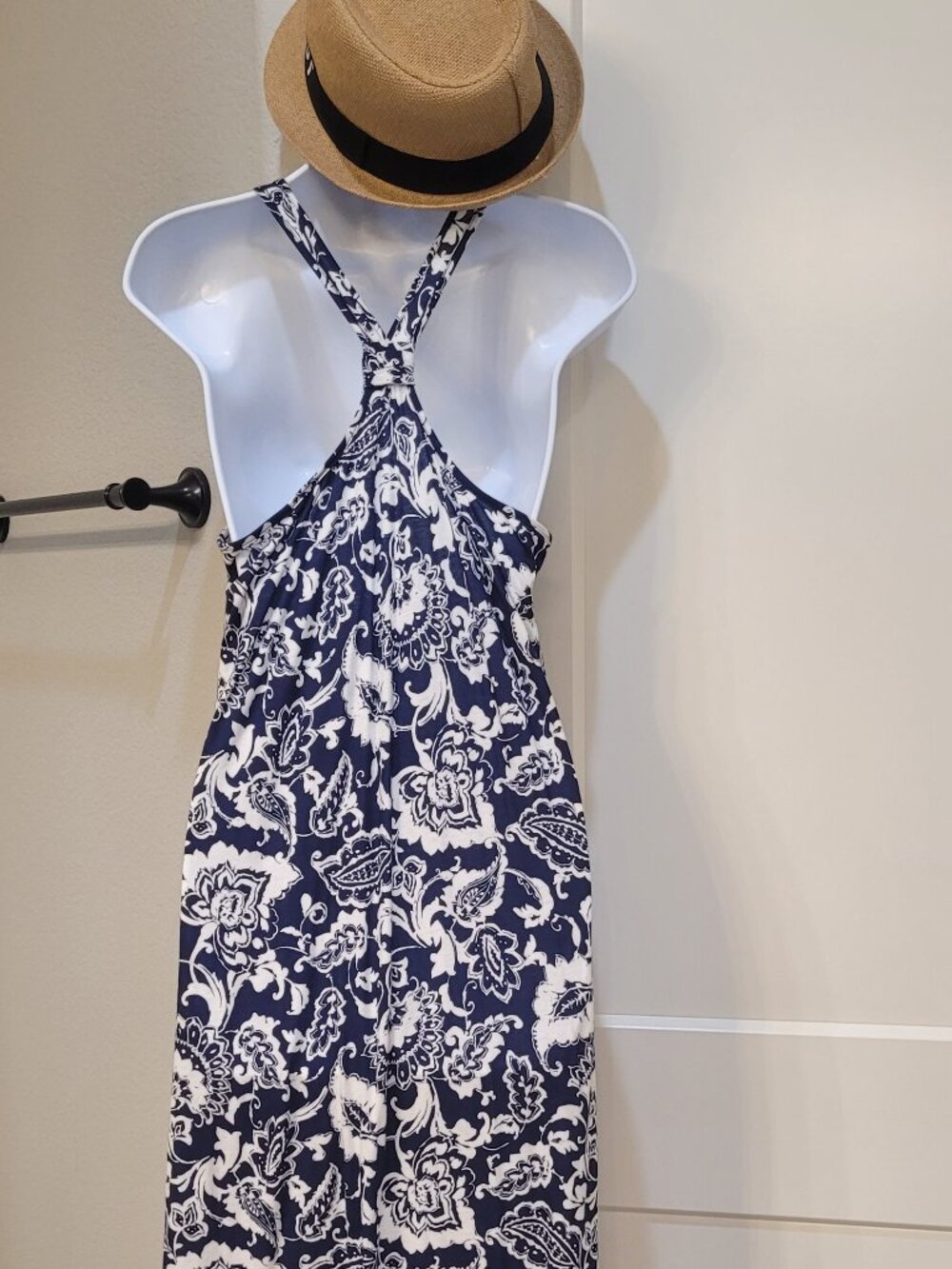 Lauren Ralph Lauren Maxi Summer Dress Size S, Blue/White  Floral, Sleeveless. - Picture 2 of 4